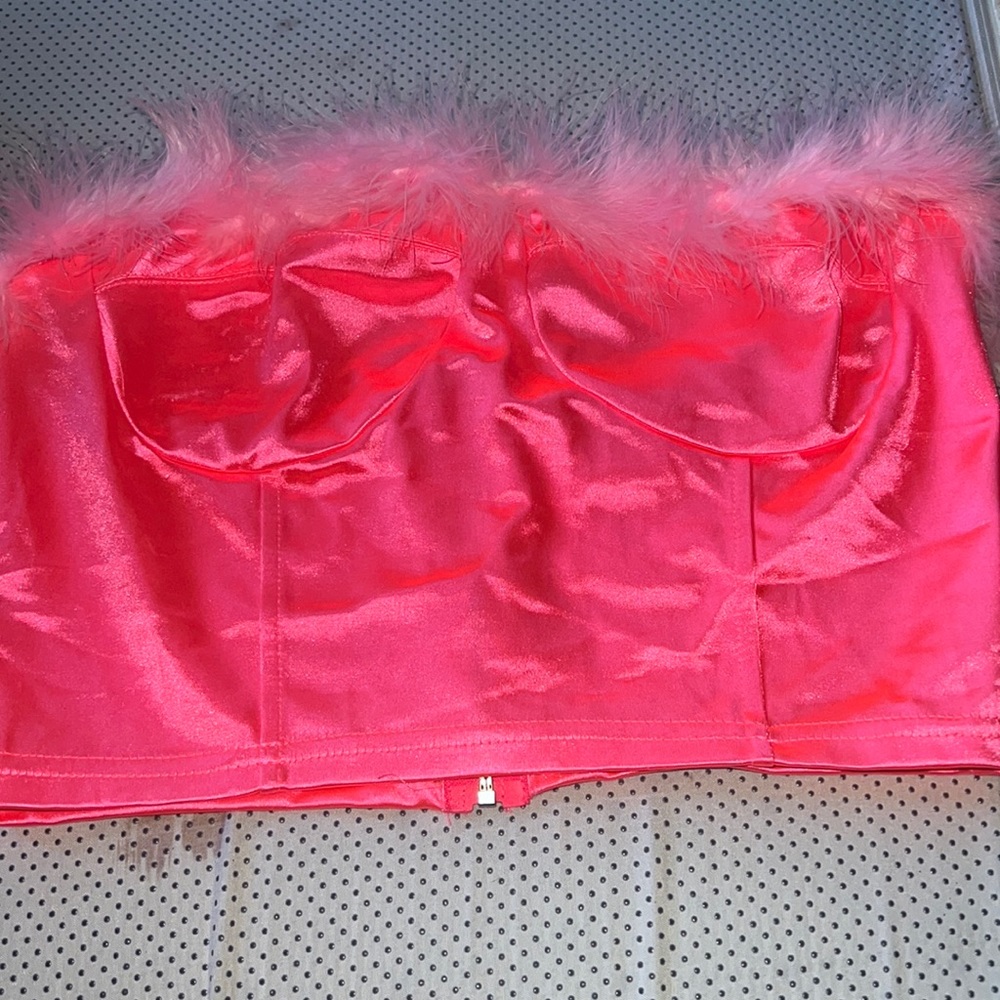 Furry tube top